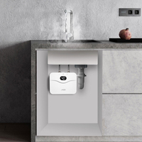 Chauffe-eau électrique instantané personnalisé 220V avec affichage numérique LED 6000W sans réservoir pour cuisine, chauffe-eau instantané sous évier
