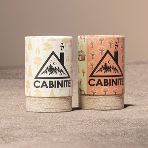 Emballage en tube de carton artisanal de qualité supérieure pour bougies avec emballage durable et personnalisation élégante - Product Image 4