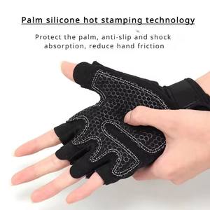 Gants de cyclisme sans doigts, gants de fitness professionnels pour femmes et hommes, respirants, antidérapants, pour l'été, la pêche, le vélo - Product Image 6