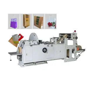 China Tianyue Wenzhou Low Cost Fully Automatic Kraft Paper Bag Popcorn Food Paper Bag Making Machine