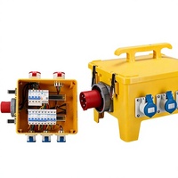Boîte de jonction temporaire pour câblage, utilisation en intérieur et en extérieur dans un environnement de chantier difficile, boîte à prises portable étanche