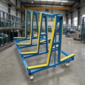 High Quality 1 Meter Loading 500kg Small Window <b>Transport</b> Rack Glass Trolley Q235 Material SPEEDONE Brand Handing SDYSJ260107-1 - Product Image 3