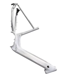 Cadre de <span class=keywords><strong>moteur</strong></span> central en alliage pour vélo électrique pour femmes BMX Mountain Bikes Cruisers-Cadre de vélo avec entraînement par courroie pour la conduite sur route - Product Image 3