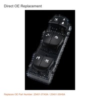 Interrupteur de lève-vitre électrique Nissan Sylphy Bluebird Master 25401-3TA5A 25401-3SH0A Panneau de commande à 6 boutons