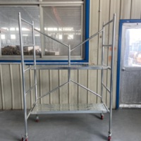 Sécurité chantier de construction polyvalent escalier plate-forme étape Extension pliable métal Mobile pour entrepôt échafaudage