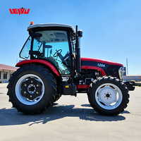 Tracteur agricole personnalisé 50KN 1204 120HP avec moteur diesel, transmission par engrenages 4x4, pour travaux de terrassement