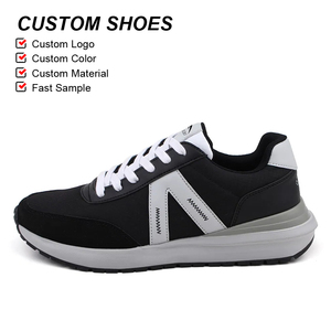 Zapatillas Para Caminar a La <span class=keywords><strong>Moda</strong></span> Nuevo diseño Faux Suede Oxford Tela Zapatillas de deporte de <span class=keywords><strong>moda</strong></span> Hombres Zapatos Casuales - Product Image 4