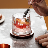 Chope à bière rotative créative avec sous-verre – Design simple, verre durable pour whisky et vin