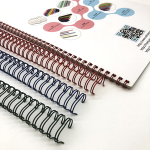 <strong>Double</strong> <strong>Wire</strong> O Spool With PET Coated With Nylon Coating Core <strong>Wire</strong> Calendar Office Planner <strong>Binding</strong> Factory Good Quality - Product Image 3
