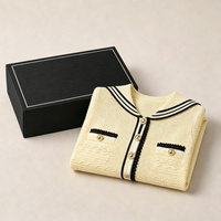 Robe pull courte à manches courtes pour femmes, rayée, col rabattu, blanche, mode estivale, décontractée, tricotée, vestidos féminins