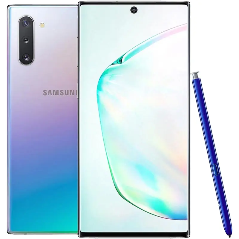 Used Second Hand Original Mobile Phone N970 256GB ROM 8GB RAM Cell Phone 6.3" NFC Snap Dragon 855 for Samsung Galaxy Note 10