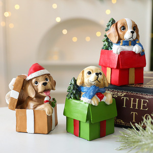 DIY Resin Ornaments <strong>Gift</strong> Pack New Scene Layout Puppy <strong>Christmas</strong> Decorations Window Display Ornaments Factory <strong>Wholesale</strong> - Product Image 1