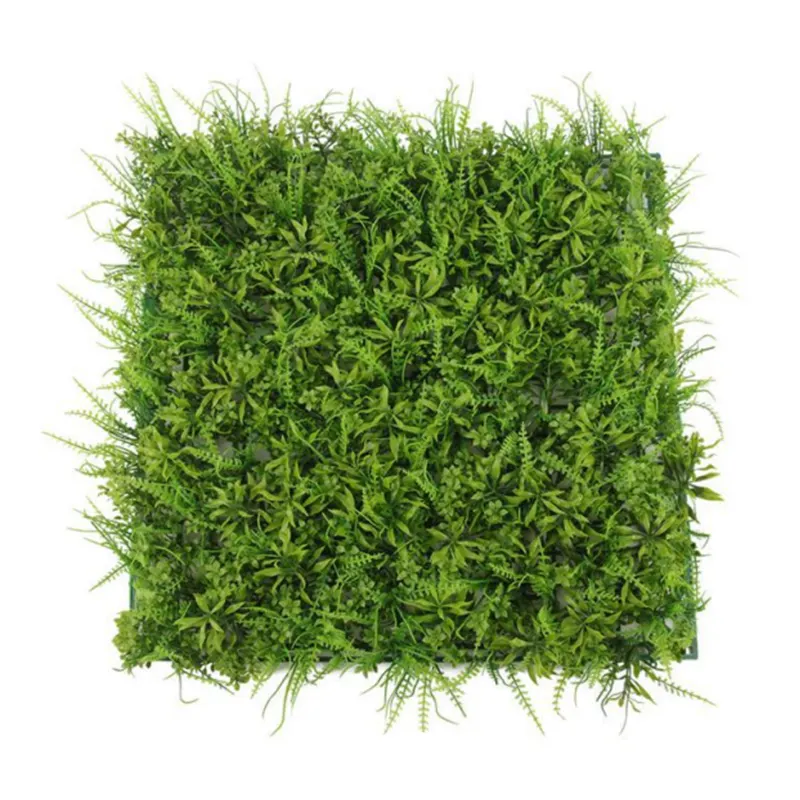 Fornitore di giardino sfondo decorazione finta erba verde parete e pannelli artificiali colore naturale pianta bosso siepe dalla cina