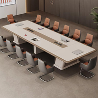 Table de conférence 8 places élégante avec table de conférence de bureau moderne avec tables de conférence de luxe