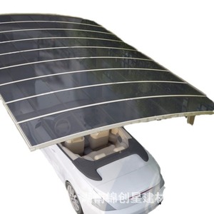 Aluminum Carport Arch <b>Roof</b> Pc Coated Waterproof Single Car Parking Modern Outdoor Garage <b>Canopy</b> For Home Use - Product Image 1