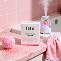 Détergent en poudre concentré écologique jetable TOP pour la lessive domestique, parfum pêche, pour vêtements