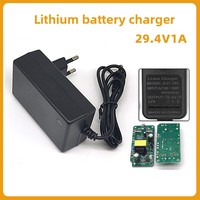 Chargeur intelligent 29,4 V 1 A pour batteries au lithium 18650/polymère de la série 7, pièces et accessoires pour trottinettes électriques