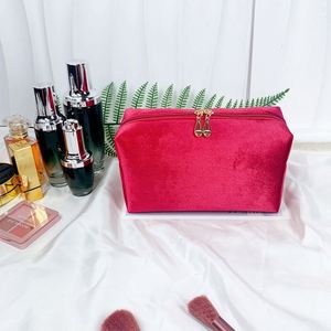 Nueva Bolsa de Aseo de Lujo, Bolsa de Maquillaje de Terciopelo Pequeña para Viaje, Bolsa Cosmética con Cierre - Product Image 2