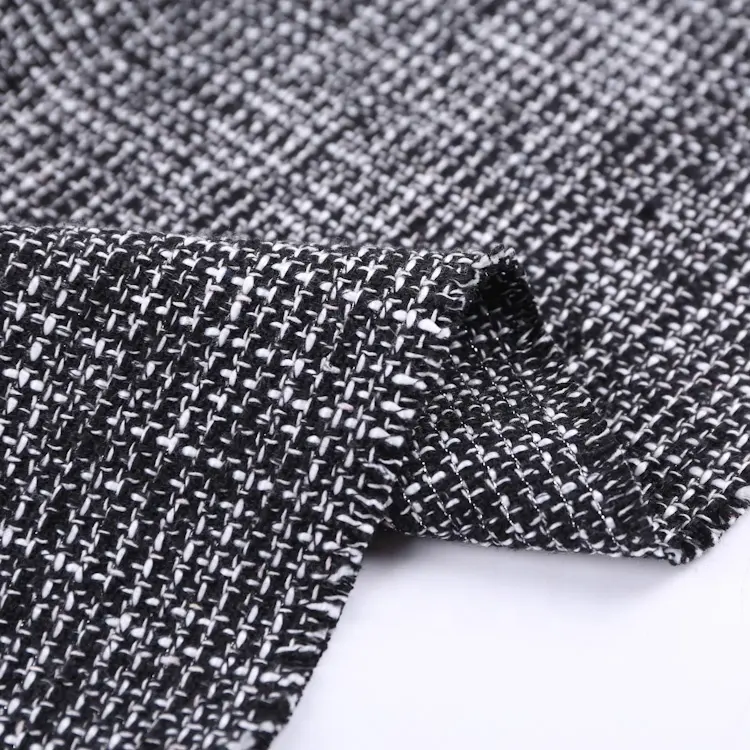 Chemische Degradatie Weerstand Stretch Garen Geverfd Geweven Italiaanse Tweed Stof Voor Broek