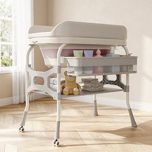 <span class=keywords><strong>Table</strong></span> à <span class=keywords><strong>langer</strong></span> 3 en 1 en gros, station de soins et de bain, pliable et réglable en hauteur. - Product Image 6