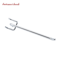Crochets pour panneau perforé en métal chromé BMWJ PBH60, robustes, industriels, à fixation murale, capacité de 26,0 lb+, installation facile, réglables, pour la vente au détail