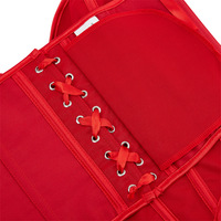 Nouveau Corset Gothique Vintage Couleur Unie 2024, Corset Mat à Motifs Grande Taille, Bustier à Lacets et Armatures, Corset Sous-Buste