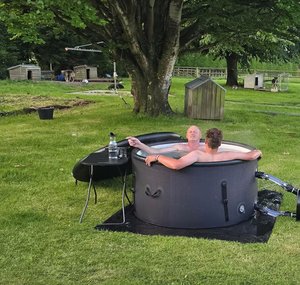 <span class=keywords><strong>Jacuzzi</strong></span> Inflable Portátil para Exteriores, de PVC, para 2 Personas, con Calefacción a Leña - Product Image 1