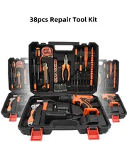 Ensemble de perceuse électrique sans fil rechargeable professionnelle ensemble de perceuse multifonctionnelle outils à main