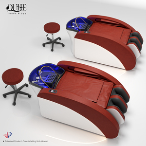 Fauteuil de lavage multifonctionnel pour salon de coiffure avec massage, hydrothérapie et circulation d'air, convertible en lit - Product Image 3