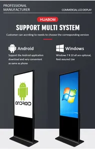 フロアスタンド垂直インタラクティブデジタルサイネージトーテム液晶タッチスクリーンキオスク広告ディスプレイ屋内用