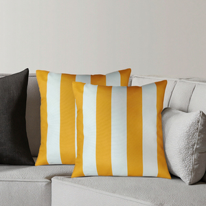 Taie d'oreiller de coussin doux et chaud de luxe motif de rayures noires et blanches modernes pour la maison ou l'hôtel - Product Image 5