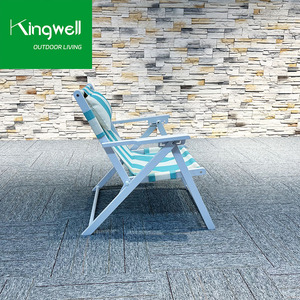Mobilier de patio imperméable chaise d'extérieur portable en aluminium chaise de plage en maille pour piscine de <span class=keywords><strong>jardin</strong></span> <span class=keywords><strong>avec</strong></span> accoudoir réglable - Product Image 3