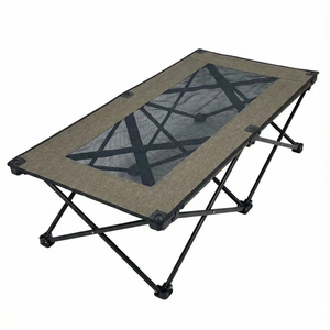 Lit de camping moderne pour tout-petits, pliable, surélevé, rafraîchissant, portable, en tissu Oxford léger, pour l'extérieur et les voyages - Product Image 3