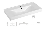 Lavabo à main en céramique, professionnel, 90SA 900SA, sous plan de travail, pour artistique lavabo en céramique