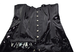 Faja Moldeadora de PVC Negra, Prenda Interior Moldeadora con Lazos en la Espalda - Product Image 3