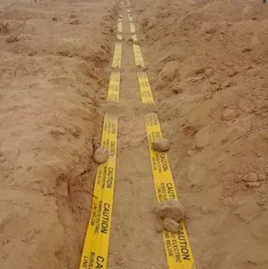 Cinta de advertencia detectable subterránea con lámina de aluminio, muestra gratuita al por mayor de fábrica - Product Image 6