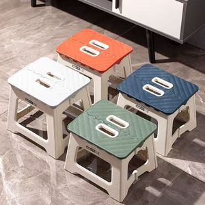 Taburete plegable, silla gruesa para adultos, silla portátil para el hogar/exterior/camping, silla de mano, silla duradera para estudiantes - Product Image 1