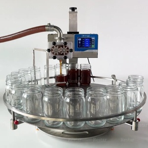 <span class=keywords><strong>Machine</strong></span> de remplissage à plateau tournant <span class=keywords><strong>pour</strong></span> miel, beurre de cacahuète, crème, huile comestible, sauce tomate, pâte de sésame, gel, confiture et <span class=keywords><strong>sirop</strong></span> à haute viscosité - Product Image 5