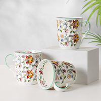 Nouveau design grande tasse en porcelaine vente en gros blanc logo personnalisé tasses en porcelaine tasses à café