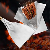Sacs en papier pour kebab de haute qualité, personnalisés, avec doublure en aluminium pour barbecue, sandwichs et poulet rôti