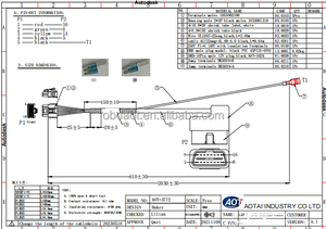 AOTAI L5P ARNÉS DE DESBLOQUEO OBD MACHO A MOLEX CABLE DEL CONECTOR j1962 CABLE - Product Image 2