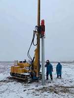 Tedarik fotovoltaik güneş paletli sürücü Spiral kazık Rig fotovoltaik sıkılmış kazık sürücü
