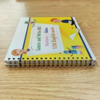 Livre occupé pour enfants imprimé en usine 74pg Spiral Hardcover avec couverture rigide Early Education Alphabet Writing Practice