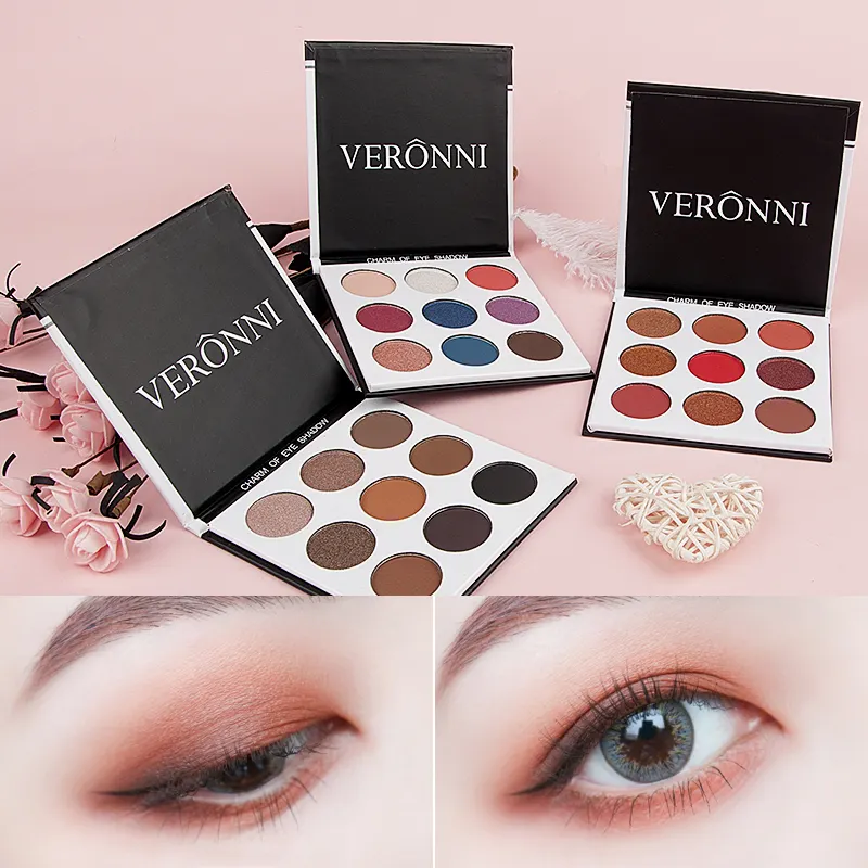 Wholesale Make-Up Matte Eyeshadow 12 Color Nude Balm Minerals Pigments Cosmetics Glitter Eye+shadow Makeup Palette