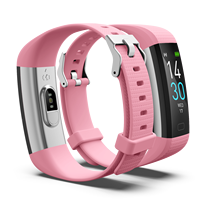 Pulseras Inteligentes IP68 con Monitor de Actividad Física, Carga USB, Monitor de Temperatura Corporal, Monitor de Frecuencia Cardíaca, Monitor de Sueño en 9 Colores