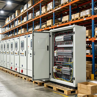 Armoire de commande PLC Fuken IP55 personnalisée en usine avec serrure à poignée dissimulée, pour tension et courant, utilisation intérieure/extérieure, transmission d'énergie industrielle
