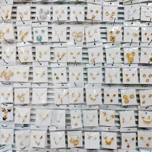 Accessori in Ottone di Alta Qualità ed Economici, Gioielli Impermeabili con Collana, Orecchini, Bracciale e Anello con Zirconi, Fornitori Personalizzati all'Ingrosso - Product Image 6