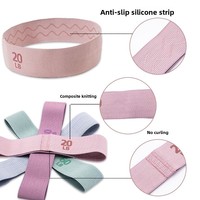 Bandes de Résistance Élastiques pour l'Entraînement des Hanches, Boucles de Fitness pour Remonter les Fesses, Entraînement de Force pour Femmes et Hommes, Bandes Circulaires de Résistance Élastique