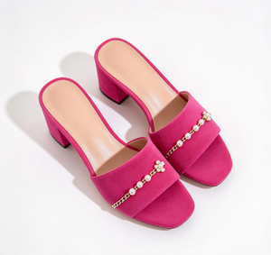Escarpins en daim à talon carré et bride à boucle pour femme, à bout carré, toutes saisons, chaussures quotidiennes, approvisionnement en gros, contactez le fournisseur pour une devis. - Product Image 6