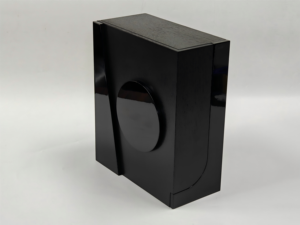 Boîte de rangement rectangulaire en MDF faite à la main pour vin/whisky/fût, avec finition brillante découpée au laser, emballage cadeau luxueux - Product Image 3